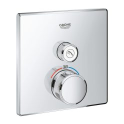   Grohe Grohtherm Smartcontrol Falsík alatti termosztátos csaptelep 1 utas szögletes Króm