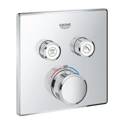   Grohe Grohtherm Smartcontrol Falsík alatti termosztátos csaptelep 2 utas szögletes Króm