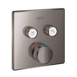   Grohe Grohtherm Smartcontrol Falsík alatti termosztátos csaptelep 2 utas szögletes Hard Graphite 