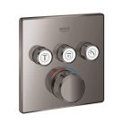 Grohe Grohtherm Smartcontrol Falsík alatti termosztátos csaptelep 3 utas szögletes Hard Graphite 