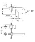 Grohe Essence 2 lyukas fali mosdócsaptelep M króm