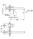 Grohe Essence 2 lyukas fali mosdócsaptelep L Hard Graphite