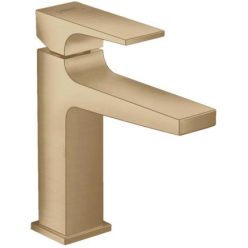   Hansgrohe Metropol egykaros mosdócsaptelep 110 Push-Open lefolyóval szálcsiszolt bronz