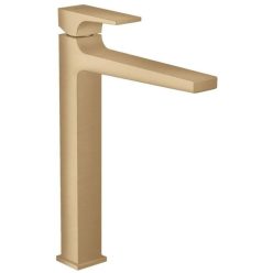   Hansgrohe Metropol egykaros mosdócsaptelep 260 Push-Open lefolyóval szálcsiszolt bronz
