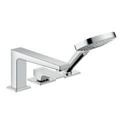   Hansgrohe Metropol 3-lyukú egykaros kádcsaptelep peremre építhető Secuflex-el chrome