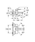 Grohe Lineare Egykaros kádcsaptelep Króm