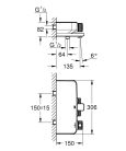 Grohe Grohtherm SmartControl Termosztátos kádcsaptelep Króm