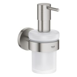 Grohe Essentials Szappanadagoló tartókonzollal SuperSteel