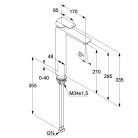 Kludi Ameo mosdócsaptelep mosdótálhoz 270 mm króm 