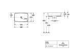 Villeroy & Boch Artis Pultra ültethető mosdókagyló Téglalap 580 mm