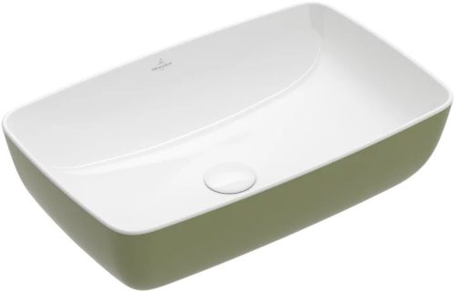 Villeroy & Boch Artis Pultra ültethető mosdókagyló Téglalap Sage Green 580 x 380 mm