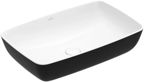 Villeroy & Boch Artis Pultra ültethető mosdókagyló Téglalap Coal Black 580 x 380 mm