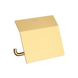   Hansgrohe AddStoris Wc papír tartó fedlappal Polírozott Arany