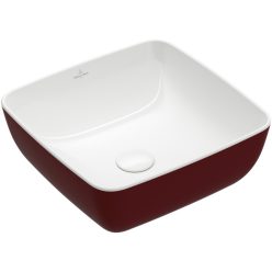   Villeroy & Boch Artis Pultra ültethető mosdókagyló Négyzet Bordeaux 410 x 410 mm