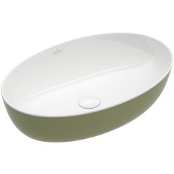   Villeroy & Boch Artis Pultra ültethető mosdókagyló Ovális Sage Green 610 x 410 mm