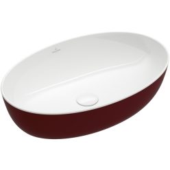   Villeroy & Boch Artis Pultra ültethető mosdókagyló Ovális Bordeaux 610 x 410 mm