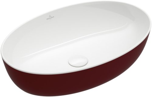 Villeroy & Boch Artis Pultra ültethető mosdókagyló Ovális Bordeaux 610 x 410 mm