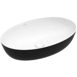   Villeroy & Boch Artis Pultra ültethető mosdókagyló Ovális Coal Black 610 x 410 mm