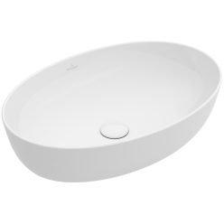   Villeroy & Boch Artis Pultra ültethető mosdókagyló Ovális 610 mm x 410 mm CeramicPlus bevonattal