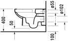 Duravit No.1 Perem nélküli Rimless fali WC-szett