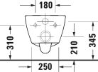 Duravit No.1 Durastyle Perem nélküli Rimless fali WC-szett