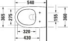 Duravit No.1 Durastyle Perem nélküli Rimless fali WC-szett