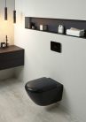 Villeroy & Boch Antao Perem nélküli fali wc 370 x 560 mm Pure Black CeramicPlus