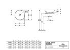 Villeroy & Boch Loop & Friends Pultra ültethető mosdókagyló kerek 380 mm túlfolyóval