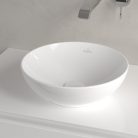 Villeroy & Boch Loop & Friends Pultra ültethető mosdókagyló kerek 380 mm CeramicPlus túlfolyóval