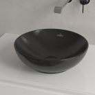 Villeroy & Boch Loop & Friends Pultra ültethető mosdókagyló kerek 380 mm Ebony túlfolyóval