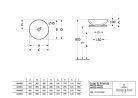 Villeroy & Boch Loop & Friends Pultra ültethető mosdókagyló kerek 380 mm túlfolyó nélkül