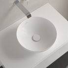 Villeroy & Boch Loop & Friends Pultra ültethető mosdókagyló kerek 380 mm Stone White túlfolyó nélkül