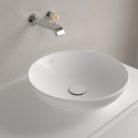 Villeroy & Boch Loop & Friends Pultra ültethető mosdókagyló kerek 420 mm Stone White túlfolyóval