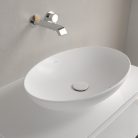 Villeroy & Boch Loop & Friends Pultra ültethető mosdókagyló ovális 560 mm Stone White  túlfolyóval