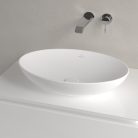 Villeroy & Boch Loop & Friends Pultra ültethető mosdókagyló ovális 560 mm Stone White  túlfolyóval