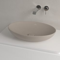   Villeroy & Boch Loop & Friends Pultra ültethető mosdókagyló ovális 560 mm Almond  túlfolyó nélkül