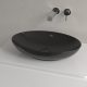 Villeroy & Boch Loop & Friends Pultra ültethető mosdókagyló ovális 560 mm Pure Black túlfolyó nélkül