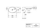 Villeroy & Boch Loop & Friends Pultra ültethető mosdókagyló ovális 620 mm Pure Black túlfolyóval