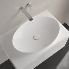 Villeroy & Boch Loop & Friends Pultra ültethető mosdókagyló ovális 620 mm Stone White túlfolyóval