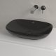 Villeroy & Boch Loop & Friends Pultra ültethető mosdókagyló szögletes 560 mm Pure Black túlfolyó nélkül