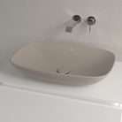 Villeroy & Boch Loop & Friends Pultra ültethető mosdókagyló szögletes 620 mm Almond túlfolyóval