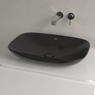 Villeroy & Boch Loop & Friends Pultra ültethető mosdókagyló szögletes 620 mm Ebony túlfolyóval