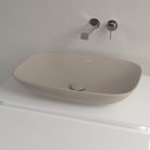 Villeroy & Boch Loop & Friends Pultra ültethető mosdókagyló szögletes 620 mm Almond túlfolyó nélkül