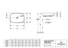 Villeroy & Boch Loop & Friends Pultra ültethető mosdókagyló szögletes 620 mm Pure Black túlfolyó nélkül