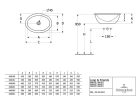 Villeroy & Boch Loop & Friends Beépíthető mosdókagyló ovális 505 mm túlfolyóval