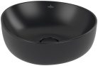 Villeroy & Boch Antao Pultra ültethető mosdókagyló 400 x 395 mm Pure Black CeramicPlus