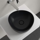 Villeroy & Boch Antao Pultra ültethető mosdókagyló 400 x 395 mm Pure Black CeramicPlus