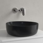 Villeroy & Boch Antao Pultra ültethető mosdókagyló 400 x 395 mm Pure Black CeramicPlus