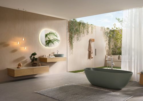 Villeroy & Boch Antao Pultra ültethető mosdókagyló 510 x 400 mm Morning Green CeramicPlus
