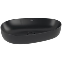   Villeroy & Boch Antao Pultra ültethető mosdókagyló 650 x 400 mm Pure Black CeramicPlus